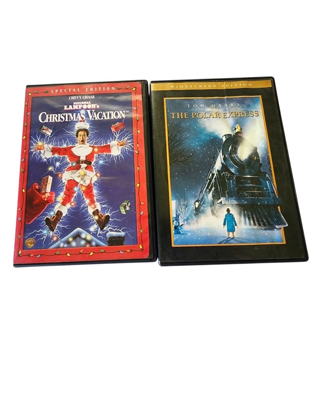 2pc Christmas DVDs- national lampoons, polar express